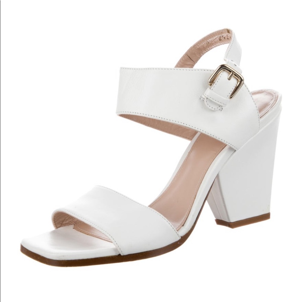 Stuart Weitzman White Sandals